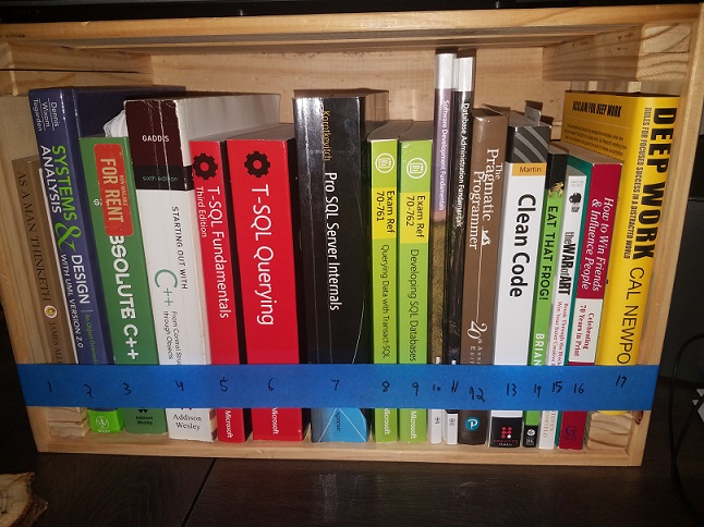 clustered index bookshelf example