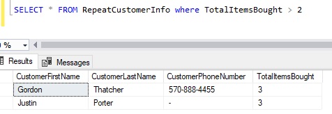 sql server View querying a view like a table
