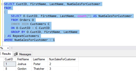 Derived Table in SQL Server: Everything you need to know