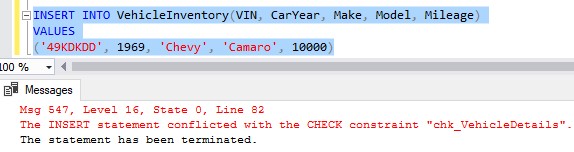 check constraint error message 6