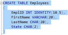 difference between char and varchar employees table 1