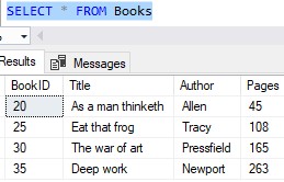 how to change a column type Books table