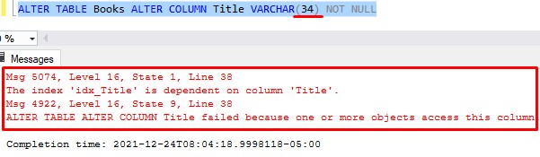 how to change a column type varchar 34
