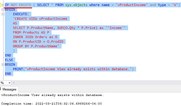 sql if exists if not exists 3