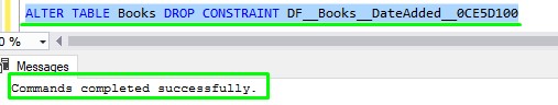 SQL SERVER Drop Constraint statement