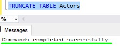 sql server truncate table actors