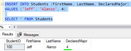 SQL Server disable foreign key constraint inserting valid row