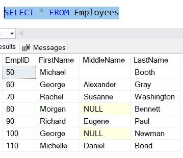 SQL Server ANSI_NULLS employee data