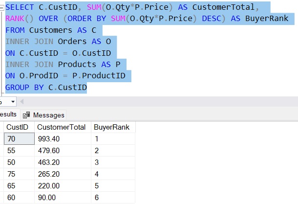 SQL Server QUALIFY full query