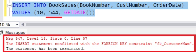 SQL Server foreign key on UNIQUE column error message